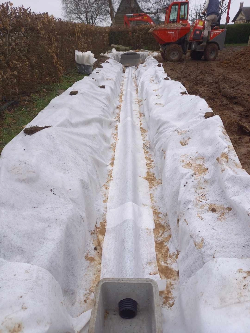 Tranchée drainante Vitot (27)