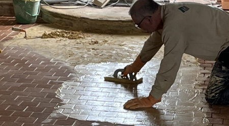 Jointoiement de tomettes St Marie aux Anglais (14)