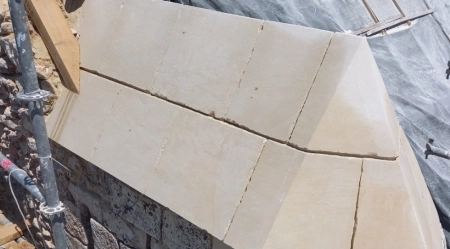 Tête de tourelle en place Vitot (27)